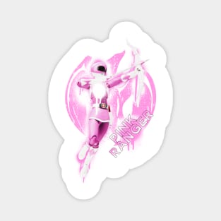 Pink Ranger Splatter Sticker